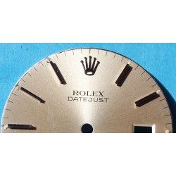 Rolex Vintage Faded OysterQuartz 17000 Datejust dial 70's Gold baton markers Patina gold color for restore or repair