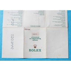 ROLEX CIRCA 1978 VINTAGE PAPER CERTIFICAT WARRANTY ROLEX OYSTER PERPETUAL WATCHES ALL MODEL, Ref 572.02.300