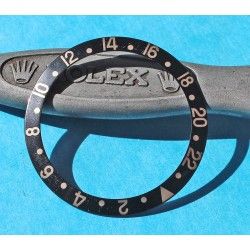 ROLEX VINTAGE FAT FONT INSERT NOIR GRADUE DE LUNETTE MONTRES GMT MASTER II 16700, 16710, 16760 FAT LADY