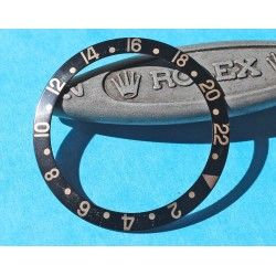 ROLEX VINTAGE FAT FONT INSERT NOIR GRADUE DE LUNETTE MONTRES GMT MASTER II 16700, 16710, 16760 FAT LADY