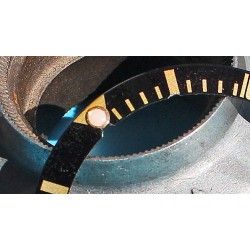 Rolex Mint 90's Glossy Black color Submariner Tutone 16803, 16613, 16808, 16618 Gold Watch Bezel Insert Part