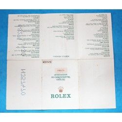 ROLEX 1992 VINTAGE PUNCHED PAPER CERTIFICAT WARRANTY 430 ROLEX OYSTER PERPETUAL DATEJUST 16234, Ref 564.00.400.11.92