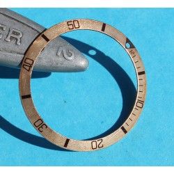 ☆RARE ROLEX SUBMARINER TROPICAL VINTAGE SLIM FONT BEZEL INSERT LUNETTE 5512, 5513, 1680, 1680/8 Mk IV☆