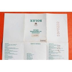 ROLEX 1994 VINTAGE PUNCHED PAPER CERTIFICAT WARRANTY 430 ROLEX DATEJUST 16233, Ref 564.00.300.1.94