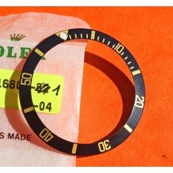 Rolex Mint 90's Glossy Black color Submariner Tutone 16803, 16613, 16808, 16618 Gold Watch Bezel Insert Part