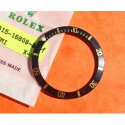 Rolex Mint 90's Glossy Black color Submariner Tutone 16803, 16613, 16808, 16618 Gold Watch Bezel Insert Part