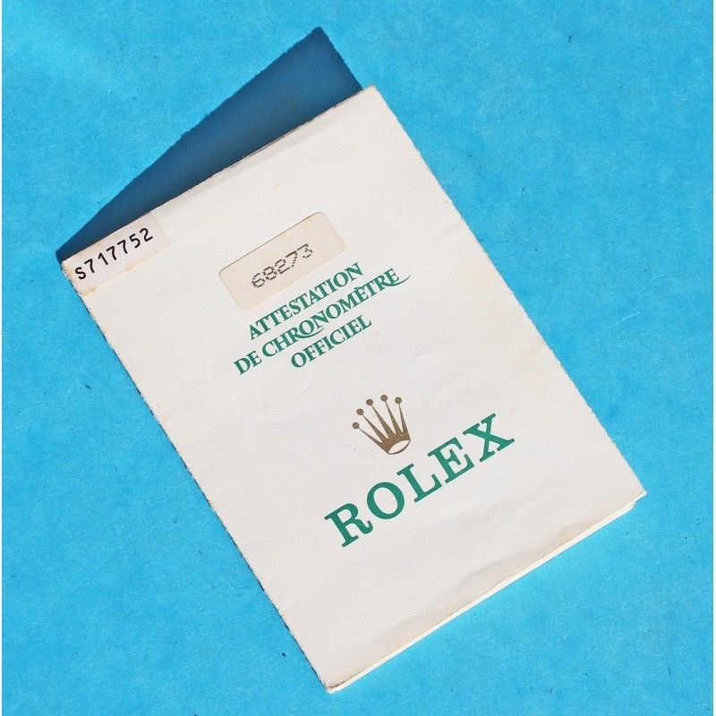 ROLEX 1994 VINTAGE PUNCHED PAPER CERTIFICAT WARRANTY 430 LADIES DATEJUST 69173, Ref 564.00.100.6.94