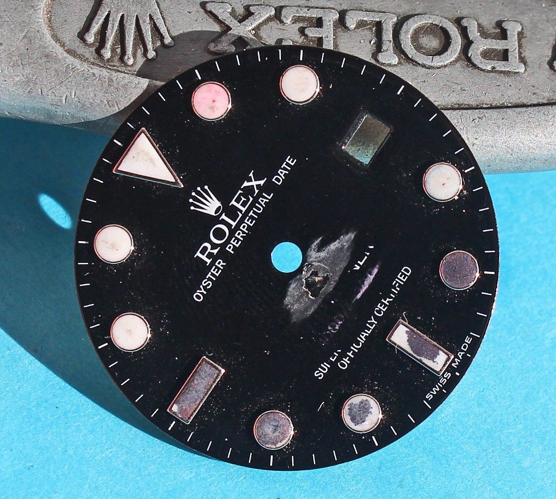 tømmerflåde spurv Preference Rolex 2000's luminova Glossy Maxi dial Submariner date 16610LV Black Index  cal 3135 For restore