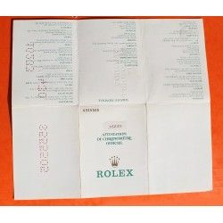 ROLEX 1994 VINTAGE PUNCHED PAPER CERTIFICAT WARRANTY 430 ROLEX DATEJUST 16233, Ref 564.00.300.1.94