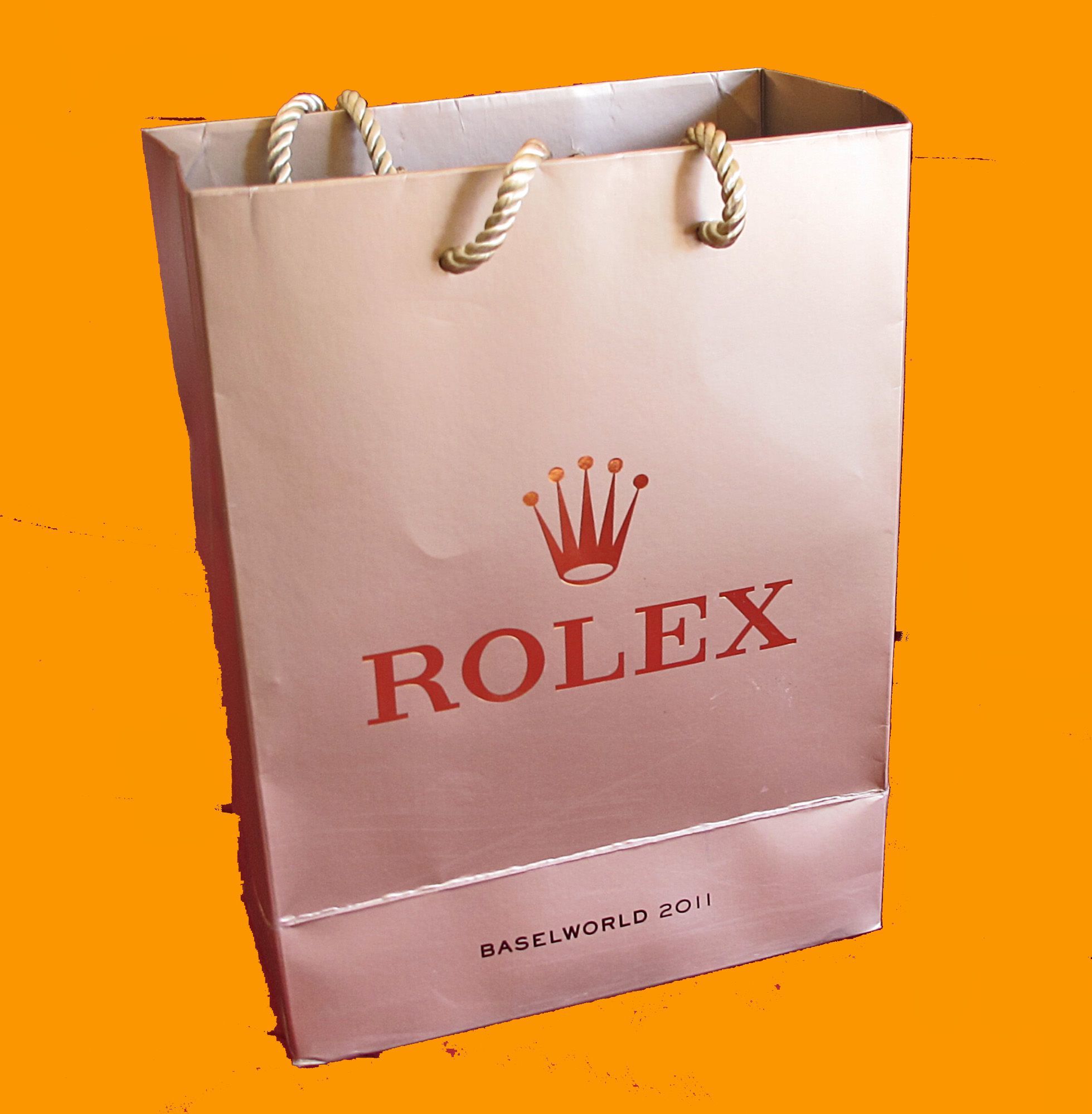 Kalksten ambulance Sprede Mint Rolex Watch Paper Shopping Bag Baselworld 2011