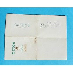 ROLEX VINTAGE & RARE 1992 WARRANTY PAPER 430 WATCHES ROLEX CELLINI QUARTZ 6633, Ref 568.00.20.4.1992