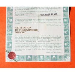 ROLEX 1992 VINTAGE PUNCHED PAPER CERTIFICAT WARRANTY 430 ROLEX OYSTER PERPETUAL DATEJUST, Ref 564.00.300.4.92