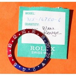 ROLEX FADED INSERT PEPSI ROUGE / BLEU DE MONTRES VINTAGES GMT MASTER 1675, 16750, 16758, 16753 FAT FONT