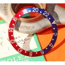 Vintage Rolex GMT Master 1675, 16750, 16753, 16758 Faded Pepsi Blue & Red color Bezel Watch Insert Part 24H