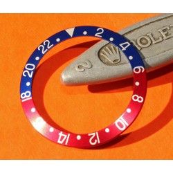 Vintage Rolex GMT Master 1675, 16750, 16753, 16758 Faded Pepsi Blue & Red color Bezel Watch Insert Part 24H