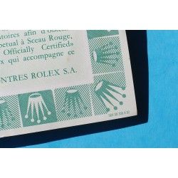 ROLEX 1992 VINTAGE PUNCHED PAPER CERTIFICAT WARRANTY 430 ROLEX OYSTER PERPETUAL DATEJUST 16233, Ref 564.00.300.4.92