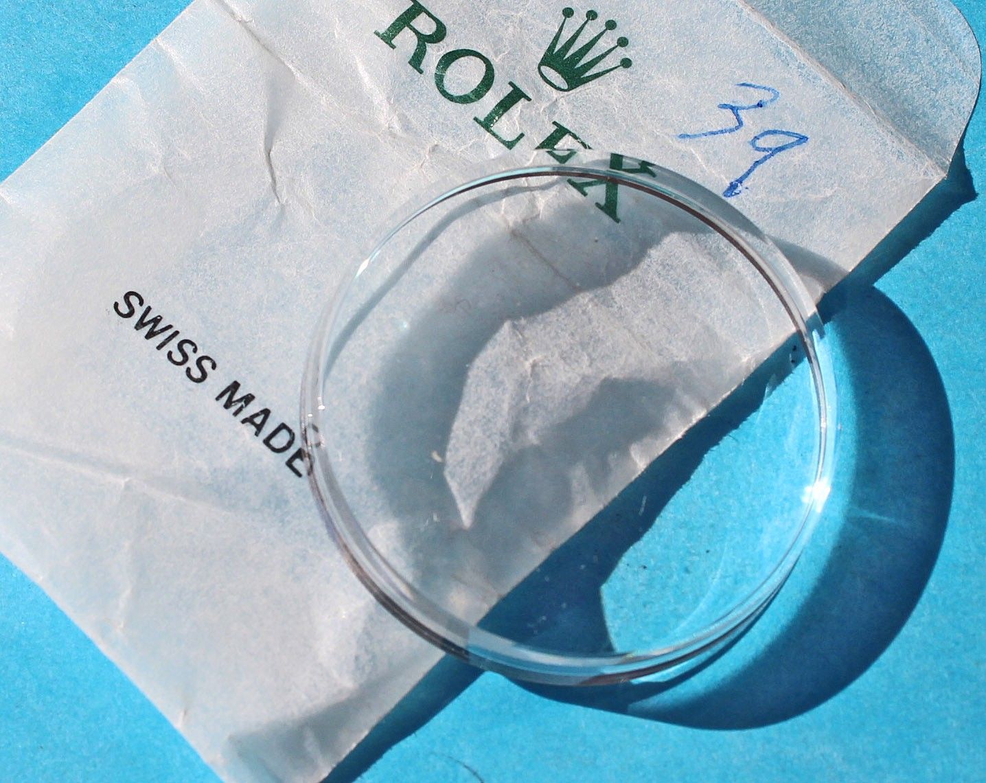 RARE ROLEX NEW CRISTAL TROPIC 39 DOMED SEA-DWELLER 1665, DRSD WATCHES SERVICE CRISTAL FROM RSC