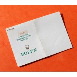 ROLEX 1994 VINTAGE PUNCHED PAPER CERTIFICAT WARRANTY 430 ROLEX DATEJUST 16233, Ref 564.00.300.1.94