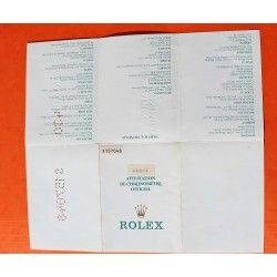 ROLEX 1994 VINTAGE PUNCHED PAPER CERTIFICAT WARRANTY 430 ROLEX DATEJUST 16233, Ref 564.00.300.1.94
