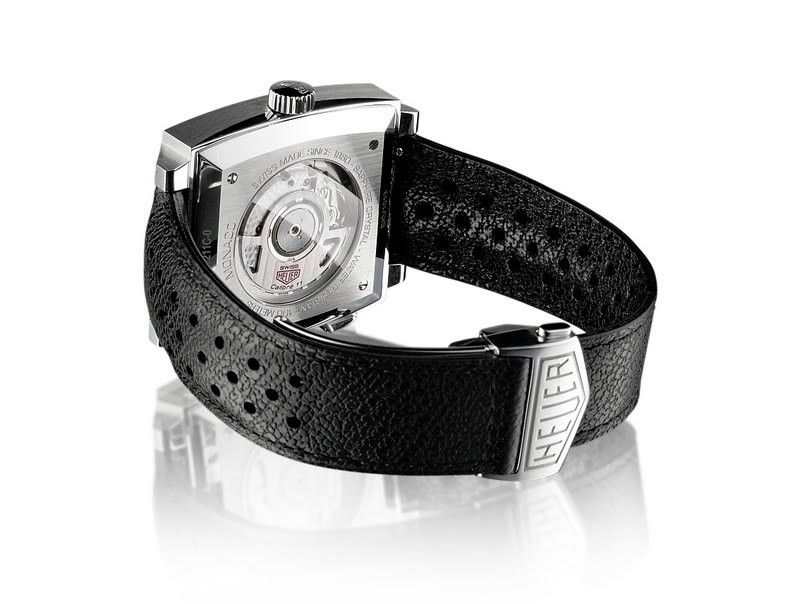 TAG Heuer Montre Pulseira Tag Couro Marrom 22mm Carrera Monaco