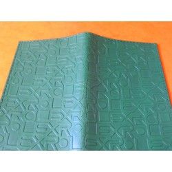 PORTE DOCUMENTS ROLEX CUIR VERT RELIEF