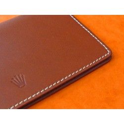 LUXE PORTE CARTES ROLEX CUIR MARRON