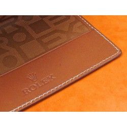 LUXE PORTE CARTES ROLEX CUIR MARRON