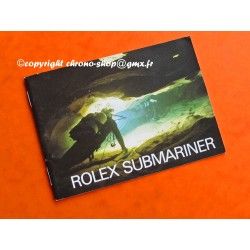 VINTAGE BOOKLET ROLEX SUBMARINER 5513-1987