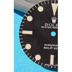 Rolex Genuine Serif Maxi Dial MkI 5513 Submariner mat vintage Tritium Watch Dial Feet first Cal 1520, 1530