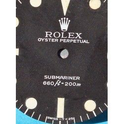 Rolex Genuine Serif Maxi Dial MkI 5513 Submariner mat vintage Tritium Watch Dial Feet first Cal 1520, 1530