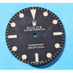 Rolex Genuine Serif Maxi Dial MkI 5513 Submariner mat vintage Tritium Watch Dial Feet first Cal 1520, 1530