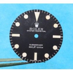 Rolex Genuine Serif Maxi Dial MkI 5513 Submariner mat vintage Tritium Watch Dial Feet first Cal 1520, 1530