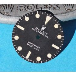 Rolex Genuine Serif Maxi Dial MkI 5513 Submariner mat vintage Tritium Watch Dial Feet first Cal 1520, 1530