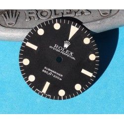 Rolex Genuine Serif Maxi Dial MkI 5513 Submariner mat vintage Tritium Watch Dial Feet first Cal 1520, 1530