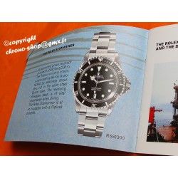 VINTAGE BOOKLET ROLEX SUBMARINER 5513-1987