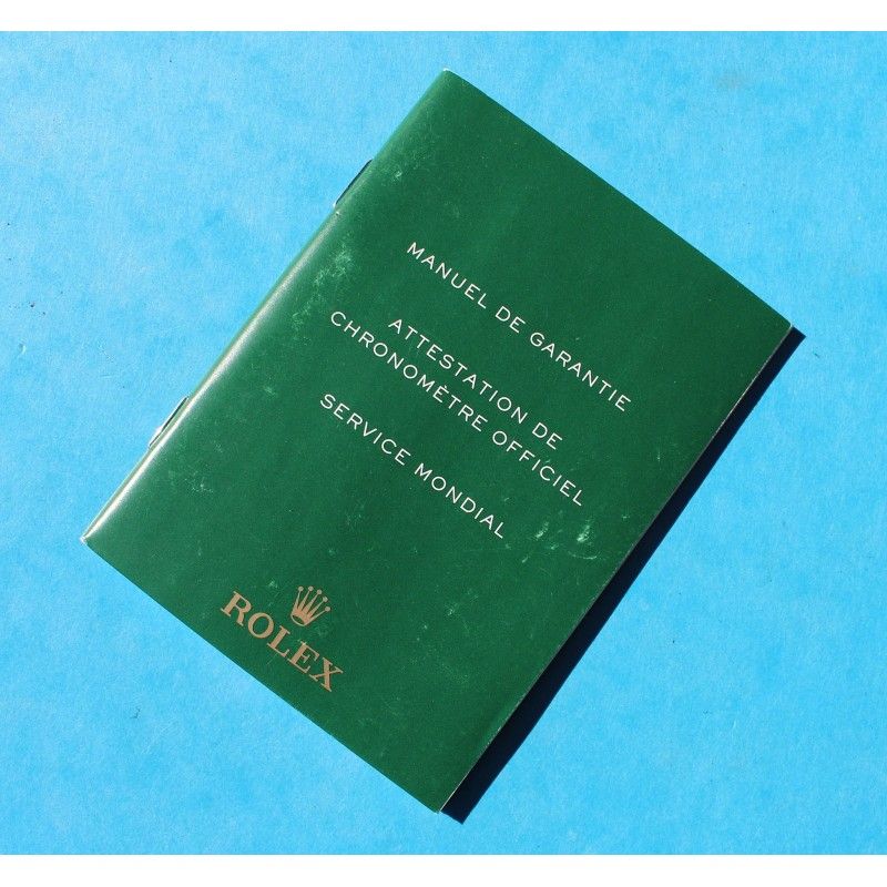 ROLEX "CERTIFIED OFFICIAL CHRONOMETER" mini booklet