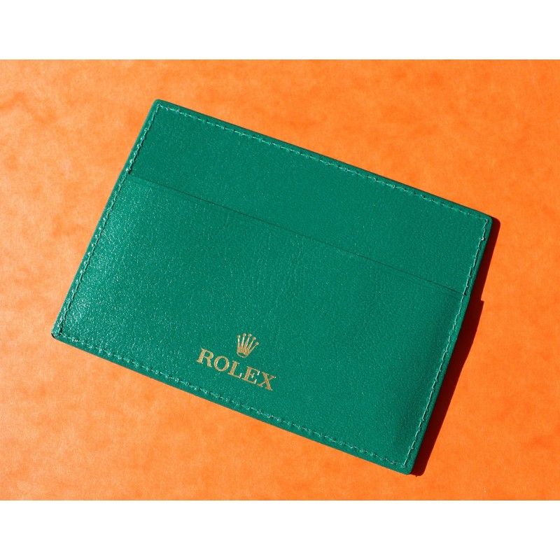 Exclusive & Collectible Rolex Green Card Holder paper documents watches guarantee, 11.5 cm x 8cm 