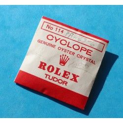 ROLEX VERRE HESALITE, PLEXIGLAS CYCLOPE 114 MONTRES DAY DATE ref 1802-1815, 1831, 16014, 18000, 1802-1815, 1831, 6611, 6612