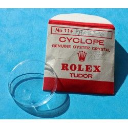 ROLEX VERRE HESALITE, PLEXIGLAS CYCLOPE 114 MONTRES DAY DATE ref 1802-1815, 1831, 16014, 18000, 1802-1815, 1831, 6611, 6612