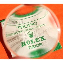 ROLEX RARE VINTAGE VERRE ACRYLIQUE, HESALITE TROPIC SUPERDOME 19 MONTRES SUBMARINER 5512, 5513, 5514, 5517