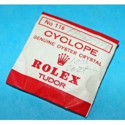 ROLEX VINTAGE VERRE ACRYLIQUE CYCLOPE ref 116 Montres Rolex GMT 1675, 16750, 16753, 16758, Freccione Explorer II 1655