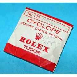 ROLEX VINTAGE VERRE ACRYLIQUE CYCLOPE ref 116 Montres Rolex GMT 1675, 16750, 16753, 16758, Freccione Explorer II 1655
