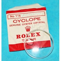 ROLEX VINTAGE VERRE ACRYLIQUE CYCLOPE ref 116 Montres Rolex GMT 1675, 16750, 16753, 16758, Freccione Explorer II 1655