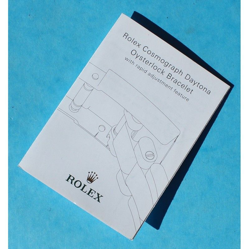 Rolex Cosmograph Daytona watch booklet, manual 116509, 116515, 116518, 116519, 116520, 116523, 116528, 116568, 116589