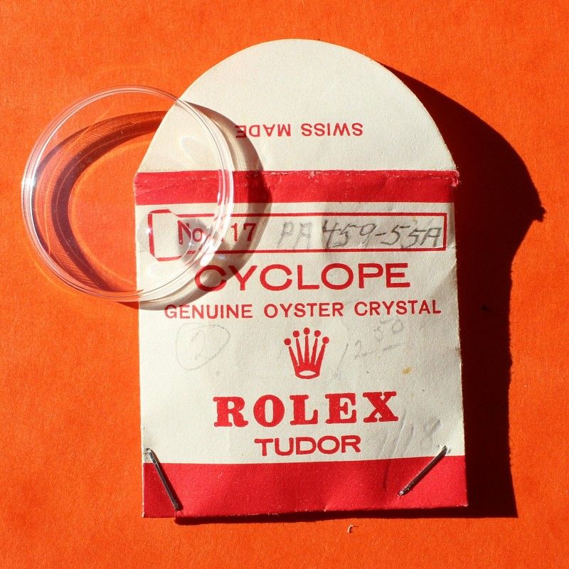 Genuine Rolex Plexi Crystal cyclop 25-117 fits on 1500-1514, 1550, 1625, 5700, 5701, 6535, 6537, 6602, 6609, 6646