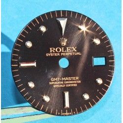 VINTAGE ROLEX GMT MASTER GILT 1675, 1675/3, 1675/8 CADRAN MONTRES OR BROWN NIPPLE DIAL cal 1575