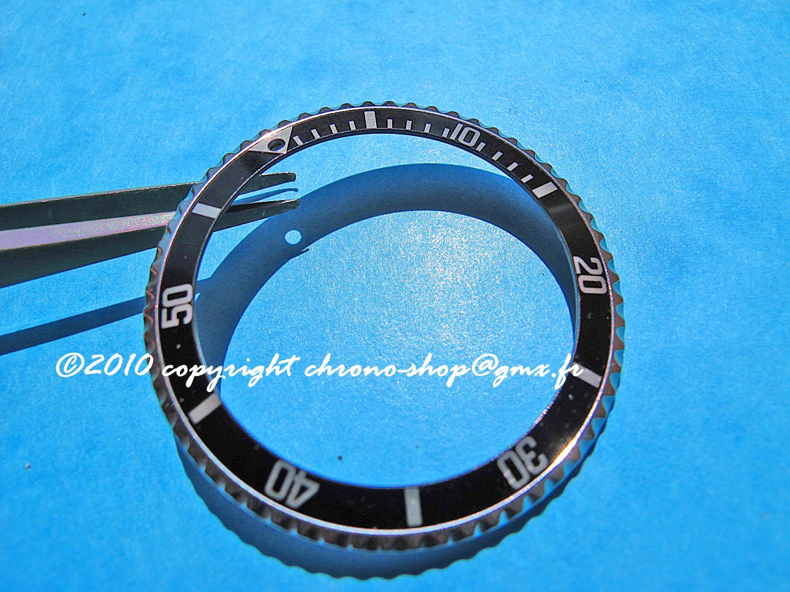 genuine rolex submariner bezel insert