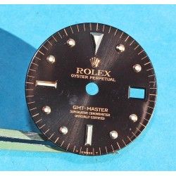 ☆☆Rare N.O.S Glossy Brown Rolex GMT Master Gilt 1675, 1675/3, 1675/8 18k Yellow Gold/Stainless Steel Nipple Dial Cal 1575☆