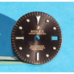 ☆☆Rare N.O.S Glossy Brown Rolex GMT Master Gilt 1675, 1675/3, 1675/8 18k Yellow Gold/Stainless Steel Nipple Dial Cal 1575☆