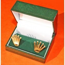 Rolex Rare Accessoire luxe Boutons de manchettes hommes 18kr plaqué or, Gold Plated Cufflinks avec Boite